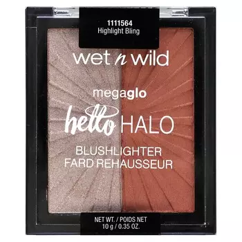wet n wild, MegaGlo, румяна Hello Halo, светлый оттенок, блики, 10 г (0,35 унции)