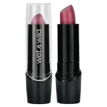 wet n wild, шелковистая помада, 530D темно-розовый фрост, 3,6 г (0,13 унции)
