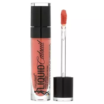 wet n wild, жидкая матовая помада MegaLast Catsuit, 921B Nudist Peach, 6 г (0,21 унции)