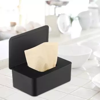 Wet Tissue Box Dustproof Wipes Dispenser Portable Tissue Box Storage Box with Lid For Car Home Office Desktop Organizer Hot Sale белый
