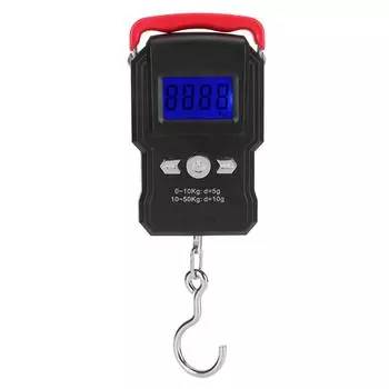 WH-A23L 50 кг ЖК-цифровой дисплей Мини электронные весы подвесной крючок весы для рыбалки