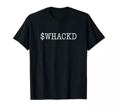 WHACKD Whackd Криптовалюта Bitcoin Крипто Дизайн $ Футболка чёрный