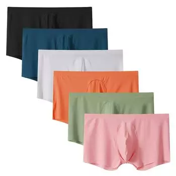 Whaninti Boxer Briefs Mesh Soft (6-Pack) Material, Moisture-Wicking, Quick-Drying, Antibacterial, Odor-Resistant, Low-Rise, Underwear, 6P-M