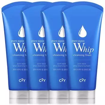 Whip Foam Cleansing 4шт Aqua Face Wash Очищающая пенка, 120мл