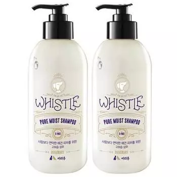 Whistle Pure Moist Dog Shampoo, 500мл, 2 шт, корейский шампунь для домашних животных
