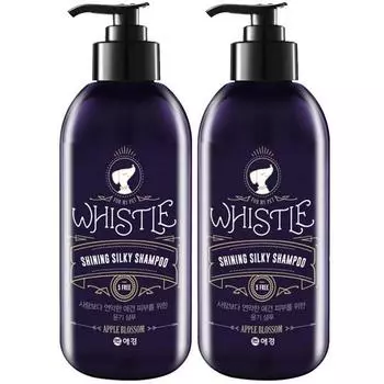 Whistle Shining Silky Dog Shampoo, 500мл, 2 шт, Корейский шампунь для домашних животных