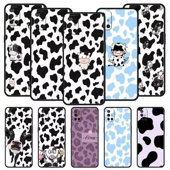 White Black Cow Pattern Phone Case For OnePlus 12 11 10 9 8 7 7T Pro 12R 10R 9RT 9R 8T Nord N100 N200 N10 2T CE 2 5G Soft Cover OnePlus 11