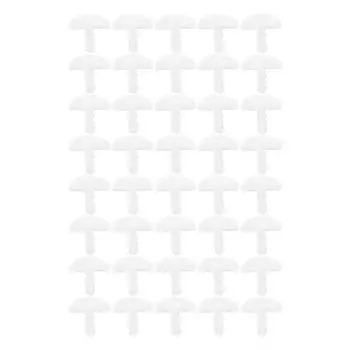 White Curtain Rails Gliders Stoppers 20/40Pcs Curtain Replacement Accessories