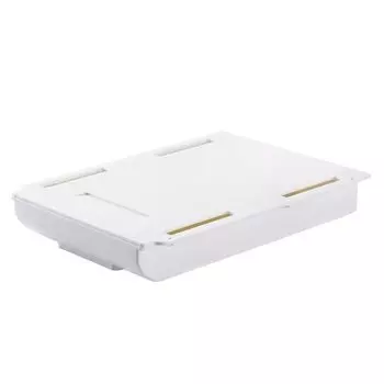 White Desk Hidden Storage Rack Plastic Pencil Tray Table Storage Drawer Organizer Box Dormitory M