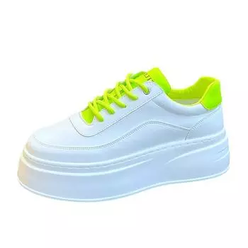 White Men s Height Increasing Shoes New Fashion Breathable Thick Soled Flat Shoes Trend Versatile Casual Board Shoes 39 белый