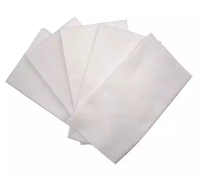 White plain tenugui Tokuoka approximately 36 x 100 cm of towels, high-quality fabric, (pack 5) белый