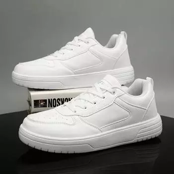 White Shoes Casual Shoes for Men Comfortable White Sneakers Lightweight Walking Women Shoes Tenis Masculino Plus Size 36-47 36 чёрный