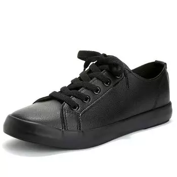 White Women Casual Shoes Walking Flats for Youth Girls Outdoor Trainers Comfortable Skateboard Shoe Ladies Thick Sole Footwear 35