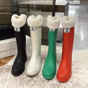 Wholesale Fine Quality Technology Production Sport Logo Custom Printed Rain Boots Fashion Rain Boots 40-41Foot length(240mm) зелёный