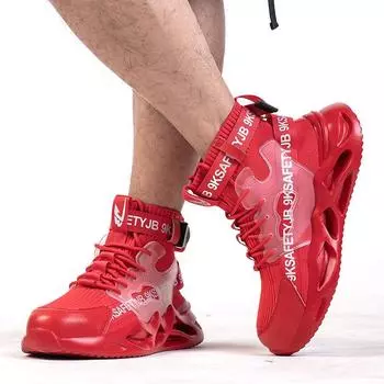 Wholesale Highquality Labor Protection Men Shoes Lightweight Outdoor Steel Toe Men Women Construction Safety Shoes 38 серый