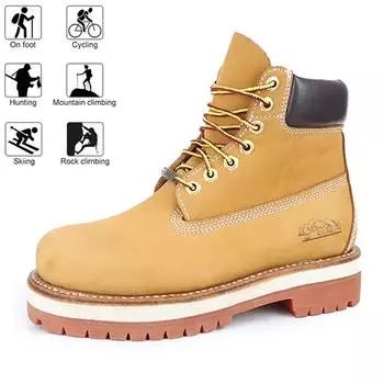Wholesale Industry Stylish Wool Lined Warm Work Casual Shoes Goodyear 40 жёлтый