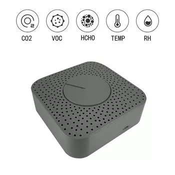 WiFi Интеллектуальный монитор качества воздуха 5-в-1 Air Housekeeper HCHOCO2VOCТемператураВлажность WiFi серый