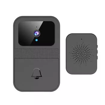 WIFI Smart Wireless Remote Video Doorbell Camera Инфракрасный визуальный дверной звонок высокой четкости двусторонний чёрный