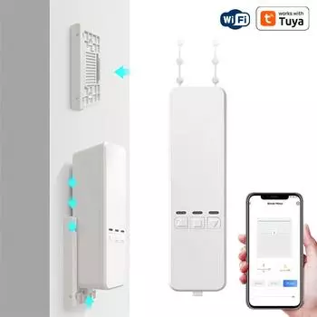 WiFi Tuya Smart Electric Blind Driver Motorized Chain Roller Timer With RF Remoteer Alexa Google Assistant Voice Control 110V-220V