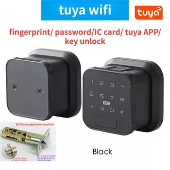 WIFI Замок с отпечатком пальца Умный электронный дверной замок Отпечаток пальца Пароль IC-карта Ключ Разблокировка USB Аварийная зарядка