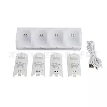 WII Four Charge WII Four Battery Four Charge WII Blu-ray Four Charge 4 и 1 зарядное устройство, черный
