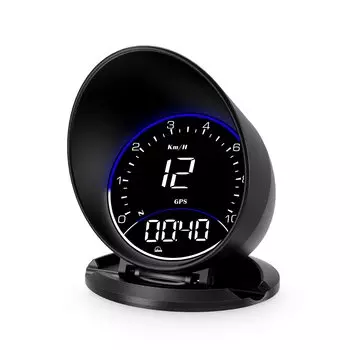 wiiyii Head Up Car Head Up GPS Многофункциональный дисплей скорости для всех автомобилей, дисплей, спидометр, дисплей, напоминание, чёрный