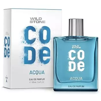 Wild Stone CODE Acqua Парфюмированная вода для мужчин, 100 мл | Роскошный стойкий аромат | Свежий, искрящийся и заряжающий энергией парфюм для мужчин 100 ml