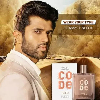 Wild Stone CODE Terra Eau De Parfum для мужчин, 100 мл | Роскошные духи с стойким запахом для стильных, зрелых и элегантных индивидуальных духов для мужчин 100 ml