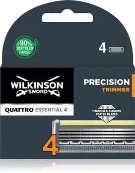 Wilkinson Sword Quattro Titanium Precision Lames De Rechange TU прозрачный