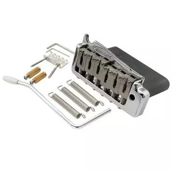Wilkinson WVP-SB 10,8 мм 2-х секционный тремоло-бридж из нержавеющей стали SUS с цельным стальным блоком для импортной гитары StratJapan Strat, хром