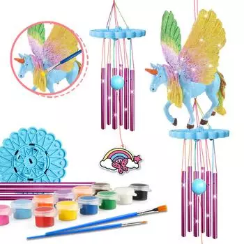 Wind Chime Kit Make Your Wind Chime Arts Crafts Colorful for Kids