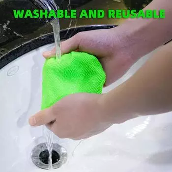 Window Cleaner Brush Kit Windshield Cleaning Cleaning Cleaning Tools Microfiber Towel Car Detail Interior With Long Handles синий