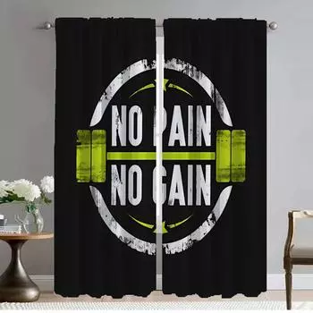 Window Curtain for Room 2 Panel Gym Curtains for Bedroom Partition Shades Halloween Decoration Home Interior Curtains Living W50xH70cmx2pcs-CL