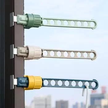 Window Frame Clothes Hanger Portable Hanging Drying Rack Indoor Window Drying Rack Home Hanging Rack for Clothes 1pc