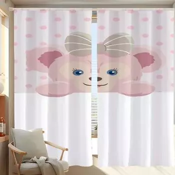 Window Kitchen Curtains for Living Room 2 Pieces Blackout Curtains Door Curtain S-shirley M-mei Bedroom Decoration Partition W50xH70cmx2pcs-CL