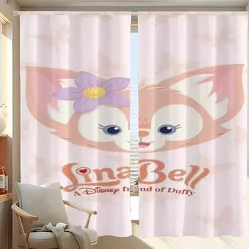 Window Kitchen Curtains for Living Room 2 Pieces Blackout Curtains Door Curtain L-lina B-bell Partition Bedroom Decoration Home W50xH70cmx2pcs-CL