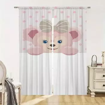 Window Kitchen Curtains for Living Room 2 Pieces Blackout Curtains Door Curtain S-shirley M-mei Bedroom Decoration Partition W50xH70cmx2pcs-CL