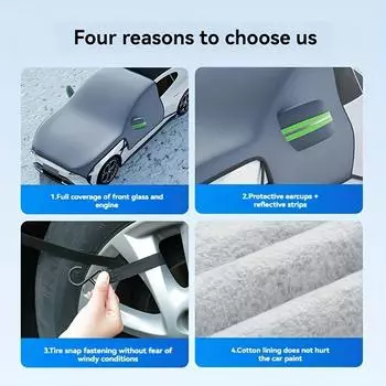 Window Snow Cover Sunshade Protector Car Windshield Snow Shield Cover Sun Protection Windshield Window Snow Cover Front