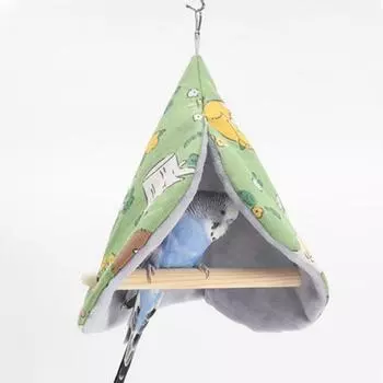 Windproof Bird Hammock Soft Bird Swing Bed Cute Hanging Bird Tent Winter оранжевый