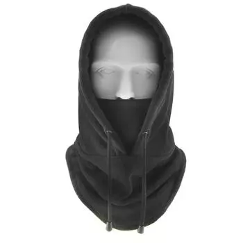 Windproof Cycling Hat Winter Scarf Mask Three One Cold Proof Outdoors Thickening Black