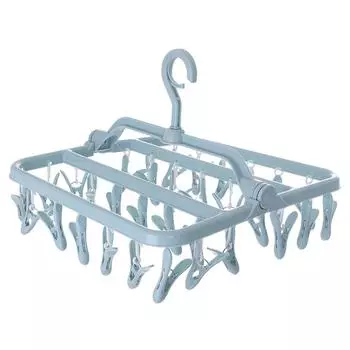 Windproof Drying Rack Plastic 32 Clip Hanger Children s Sock Rack Baby Household Multi-functional Drying Rack 01&32