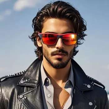 Windproof Sunglasses, Running, Driving, Male And Female Tide Riding, Polarized Sports, Uv-Proof Sunglasses