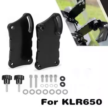 Windscreen Windshield Risers Adjusters For Kawasaki KLR650 KLR 650 2025-2025 2025 Motorcycle Adjustable Windshield Mount Bracket чёрный
