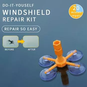 Windshield Damage Repair Fluid Car Cracked Glass Windscreen Scratch Repair Tool Kit Resin Sealer Auto Window Screen Polishing