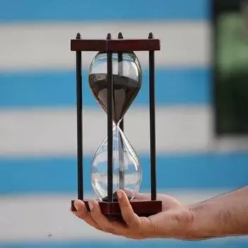 Песочные часы 25,4 см из морской древесины и латуни на 30 минут, песочные часы для йоги и подарков