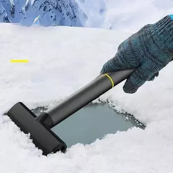 Winter Car Ice Scraper Snow Removal Car Windshield Window Snow Cleaning Scraping Tool TPU Auto Ice Breaker Snow Shovel чёрный