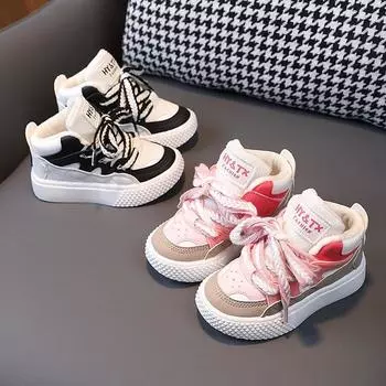 Winter Children s Plush Warm Casual Sports Shoes 23 чёрный