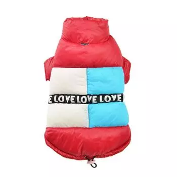 Winter Dog Coat Pet Clothes For Small Medium Dogs Cats Jacket Fashion Waterproof Puppy Pullover Apparel Pet Supplies Yorkshire 10 розовый