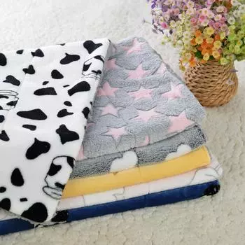 Winter Dog Mat Blanket Thick Soft Puppy Sleeping Mats For Small Big Dogs Cats Household Washable Cute Pattern Yorkshire Supplies S