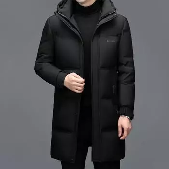 Winter down jacket men s mid-length thickened and warm new style middle-aged men s dad s winter casual jacket trend M
